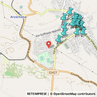 Mappa Via Columbano Nicola, 07021 Arzachena SS, Italia (0.754)