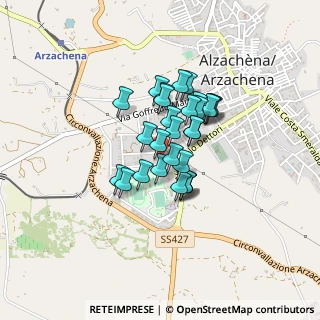 Mappa Via Columbano Nicola, 07021 Arzachena SS, Italia (0.30071)