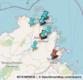 Mappa Via Amendola, 07021 Arzachena SS, Italia (10.8535)