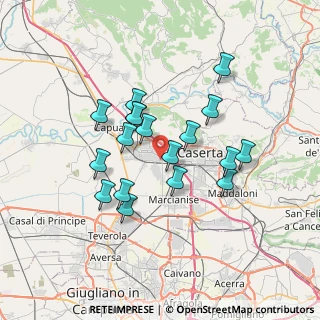 Mappa Via G. Deledda, 81040 Curti CE, Italia (6.41944)