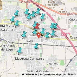 Mappa Via G. Deledda, 81040 Curti CE, Italia (1.03421)