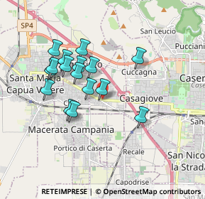 Mappa Via Appia Antica, 81055 Casapulla CE, Italia (1.67125)