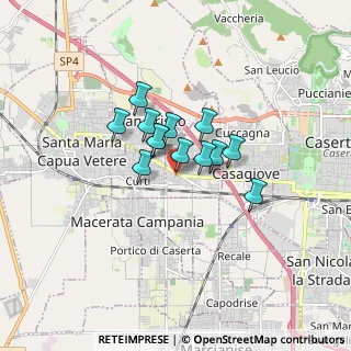 Mappa Via San Luca, 81020 Casapulla CE, Italia (1.11231)