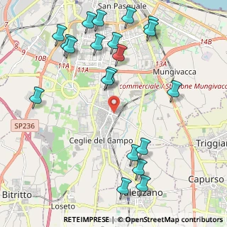 Mappa Via della Vela, 70100 Bari BA, Italia (2.7545)