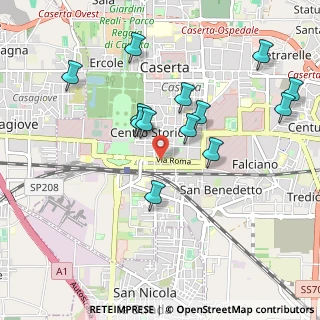 Mappa Via F.lli Pagano, 81100 Caserta CE, Italia (1.02846)