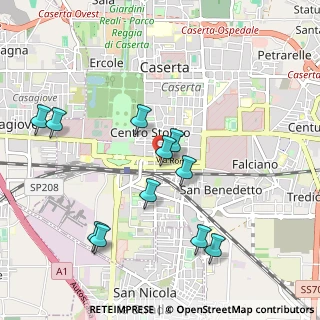 Mappa Via F.lli Pagano, 81100 Caserta CE, Italia (1.08)