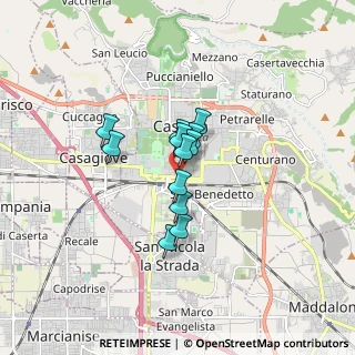 Mappa Via F.lli Pagano, 81100 Caserta CE, Italia (1.09333)