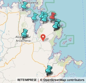 Mappa Località Monticanaglia, 07021 Arzachena SS, Italia (8.833)