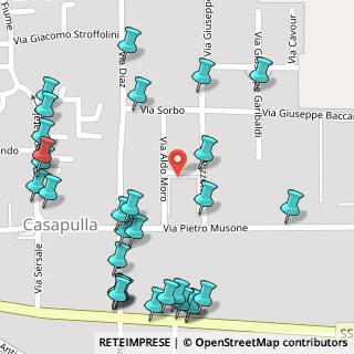 Mappa Via Aldo Moro, 81020 Casapulla CE, Italia (0.19667)