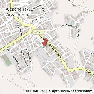 Mappa Via E. Lussu, 6, 07021 Arzachena, Sassari (Sardegna)