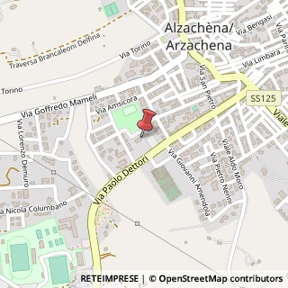 Mappa Piazza On. G. Filigheddu, 1, 07021 Arzachena, Sassari (Sardegna)