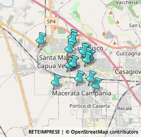 Mappa Viale Raffaello Sanzio, 81040 Curti CE, Italia (1.06438)