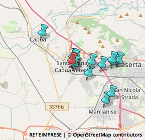 Mappa Via Alessio Simmaco Mazzocchi, 81055 Santa Maria Capua Vetere CE, Italia (2.648)