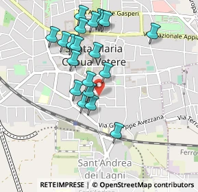 Mappa Via Alessio Simmaco Mazzocchi, 81055 Santa Maria Capua Vetere CE, Italia (0.4835)