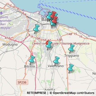 Mappa 70131 Bari BA, Italia (4.315)