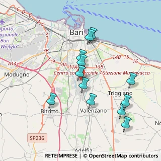 Mappa 70131 Bari BA, Italia (3.9325)