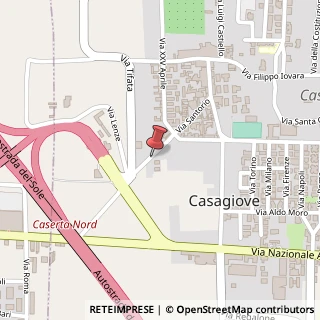 Mappa Via Caduti sul Lavoro, 25, 81022 Casagiove, Caserta (Campania)