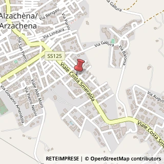 Mappa Via Milano, 1, 07021 Arzachena, Sassari (Sardegna)