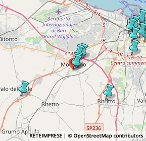 Mappa Via Jonio, 70026 Modugno BA, Italia (6.68158)