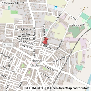 Mappa Via Brescia, 27a, 70131 Bari, Bari (Puglia)