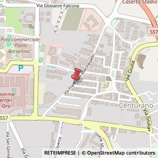 Mappa Via Giovanni Paisiello,  3, 81100 Caserta, Caserta (Campania)