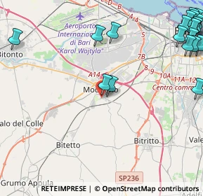 Mappa Via Lucca, 70026 Modugno BA, Italia (7.2195)