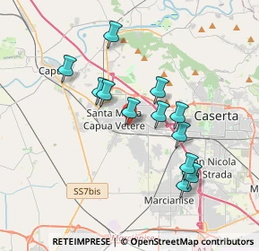 Mappa Via Montegrappa, 81040 Curti CE, Italia (3.44667)