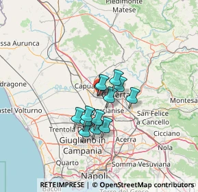 Mappa Via Montegrappa, 81040 Curti CE, Italia (9.60154)