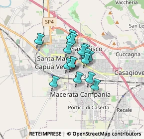 Mappa Via Montegrappa, 81040 Curti CE, Italia (1.03688)