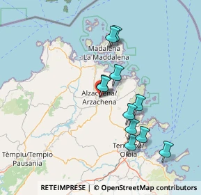 Mappa Via Alessandro Volta, 07021 Arzachena SS, Italia (13.99091)