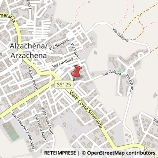 Mappa Via sassari, 07021 Arzachena, Sassari (Sardegna)