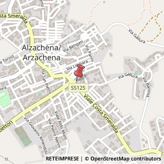 Mappa Via E. D'Arborea, 70, 07021 Arzachena, Sassari (Sardegna)