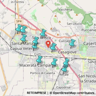 Mappa Via Giacomo Puccini, 81020 Casapulla CE, Italia (2.03667)