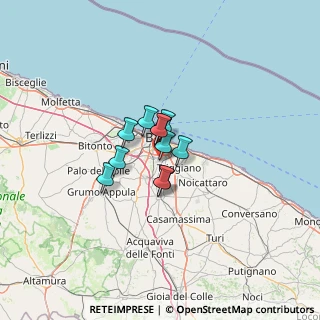 Mappa Via Nicola Colonna, 70125 Bari BA, Italia (6.90091)