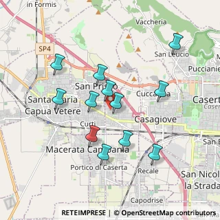 Mappa Via Eugenio Montale, 81020 Casapulla CE, Italia (1.84667)