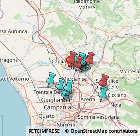 Mappa Via G. Almirante, 81040 Curti CE, Italia (9.52)