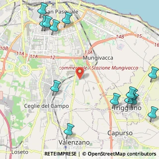 Mappa Via Madonna delle Grazie, 70125 Bari BA, Italia (3.36643)