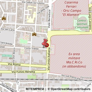 Mappa Corso Trieste, 291, 81100 Caserta, Caserta (Campania)