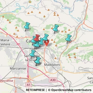 Mappa Via Gregorio Mendel, 81100 Caserta CE, Italia (3.0675)