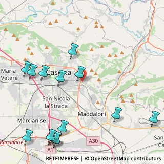 Mappa Via Gregorio Mendel, 81100 Caserta CE, Italia (6.20429)