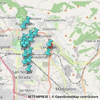 Mappa Centurano, 81100 Caserta CE, Italia (2.29611)