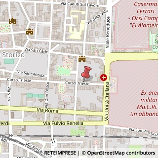 Mappa Corso Trieste,  257, 81100 Caserta, Caserta (Campania)