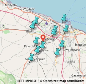 Mappa SS 96 Km.114, 70020 Bitetto BA, Italia (6.57417)
