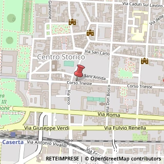 Mappa Corso Trieste, 105, 81100 Caserta, Caserta (Campania)