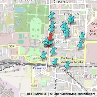 Mappa Piazza Dante, 81100 Caserta CE, Italia (0.42)