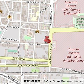 Mappa Corso Trieste,  283, 81100 Caserta, Caserta (Campania)