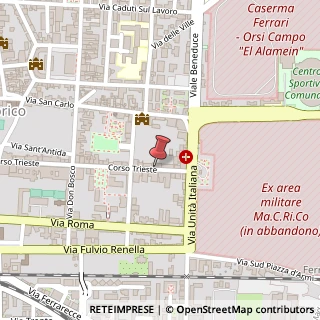 Mappa Corso Trieste,  192, 81100 Caserta, Caserta (Campania)