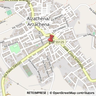 Mappa Via E. D'Arborea, 34, 07021 Arzachena, Sassari (Sardegna)