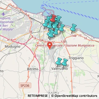 Mappa Viale Gennaro Trisorio-Liuzzi, 70124 Bari BA, Italia (3.812)
