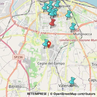 Mappa Viale Gennaro Trisorio-Liuzzi, 70124 Bari BA, Italia (2.91455)